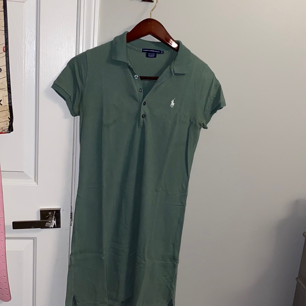 Clay Green Polo Dress👗